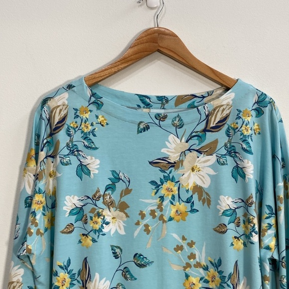 J. Jill XL Tall Tunic Floral Supima Cotton Modal - Picture 2 of 10
